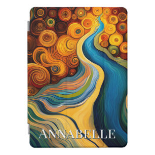 Abstract Modern Art Vibrant Color Swirls iPad Pro Cover