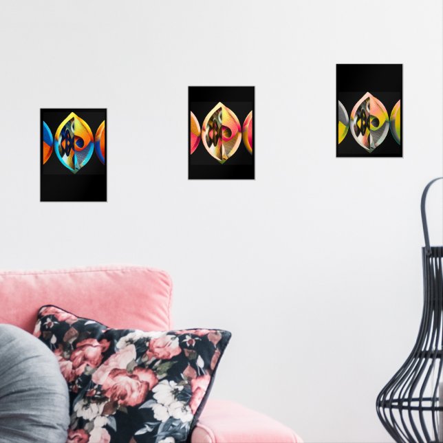 Abstract Modern Art "Vibrant Fusion": Wall Art Sets (Livingroom)