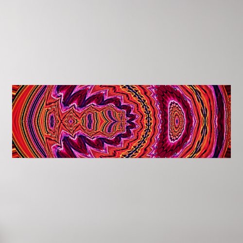 Abstract Modern Art whith colorful wavy lines Poster