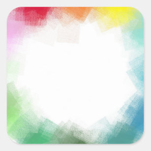 Abstract Modern Blank Template Custom Blue Green Square Sticker
