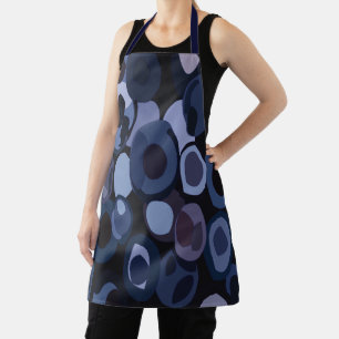 Abstract Modern Blueberry Apron