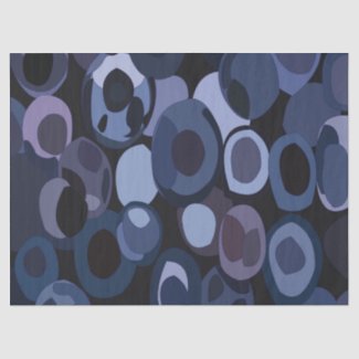 Abstract Modern Blueberry Birthday Tissue Paper