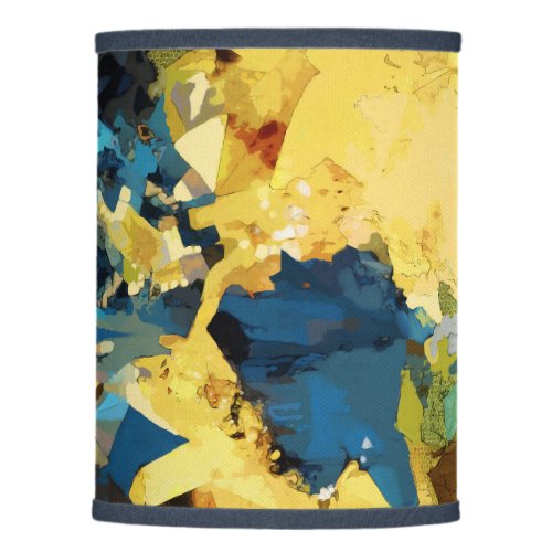 Abstract modern collage colorful lamp shade