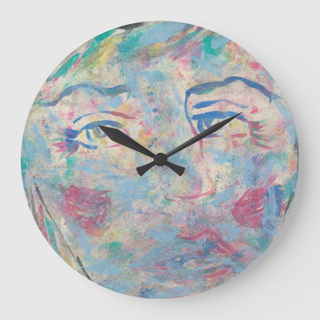 Abstract Modern Colorful "Fancy" Wall Clock (Front)