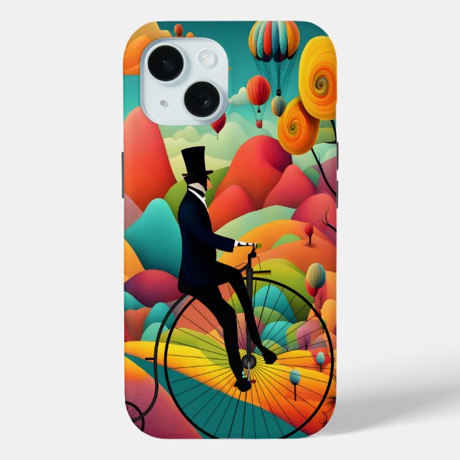 Abstract Modern Colorful Magical Journey Case-Mate iPhone Case (Back)