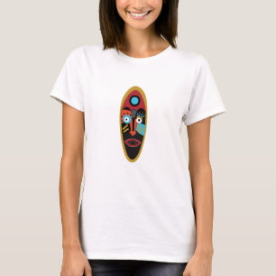 Abstract modern colorful tattoo face art T-Shirt