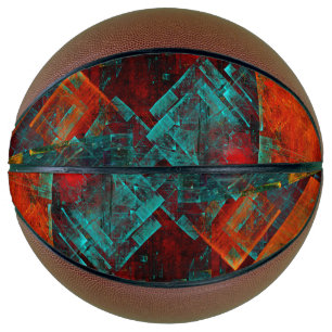 Abstract Modern Colourful Cool Artistic Pattern Basketball