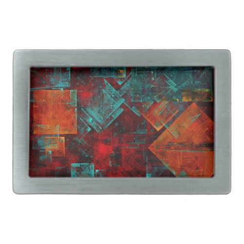 Abstract Modern Colourful Cool Artistic Pattern Belt Buckle