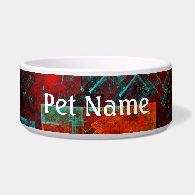 Abstract Modern Colourful Cool Artistic Pattern Bowl (Front)