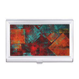 Abstract Modern Colourful Cool Artistic Pattern Business Card Case