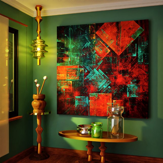 Abstract Modern Colourful Cool Artistic Pattern Canvas Print (Abstract Modern Colourful Cool Artistic Pattern Canvas Print)