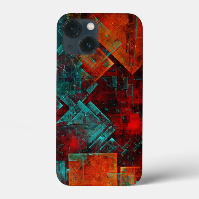 Abstract Modern Colourful Cool Artistic Pattern Case-Mate iPhone Case (Back)