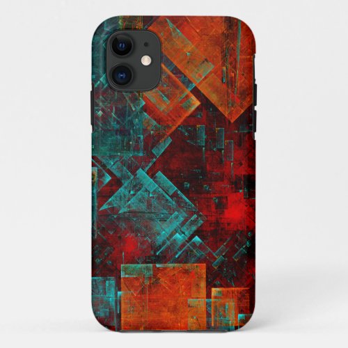 Abstract Modern Colourful Cool Artistic Pattern iPhone 11 Case