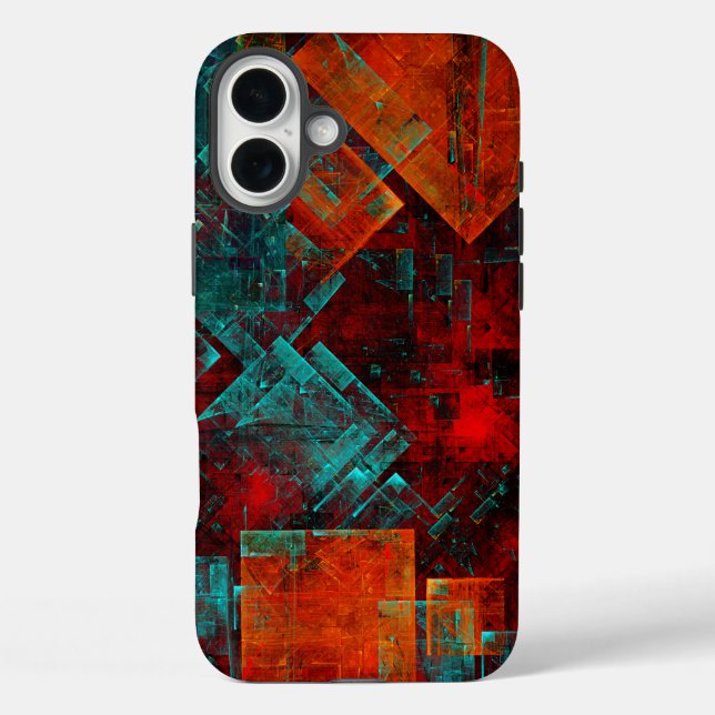 Abstract Modern Colourful Cool Artistic Pattern Case-Mate iPhone Case (Back)