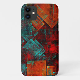 Abstract Modern Colourful Cool Artistic Pattern iPhone 11 Case