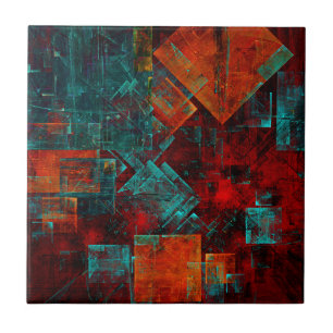Abstract Modern Colourful Cool Artistic Pattern Ceramic Tile