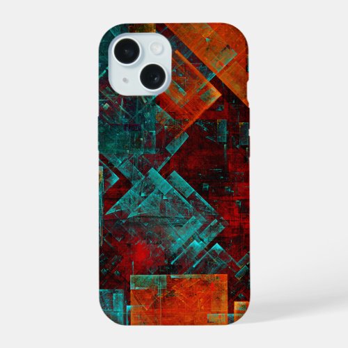 Abstract Modern Colourful Cool Artistic Pattern iPhone 15 Case