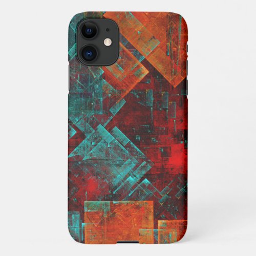 Abstract Modern Colourful Cool Artistic Pattern iPhone 11 Case