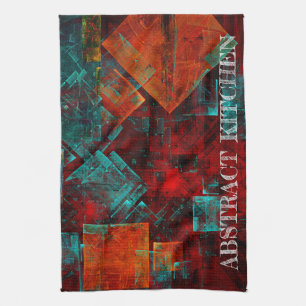 Abstract Modern Colourful Cool Artistic Pattern Kitchen Towel