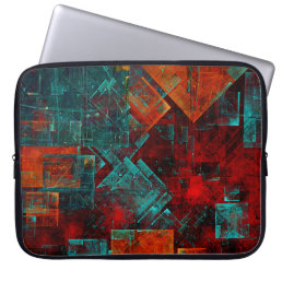 Abstract Modern Colourful Cool Artistic Pattern Laptop Sleeve