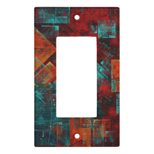 Abstract Modern Colourful Cool Artistic Pattern Light Switch Cover