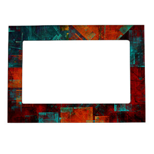 Abstract Modern Colourful Cool Artistic Pattern Magnetic Frame