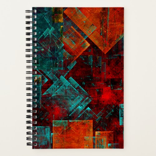 Abstract Modern Colourful Cool Artistic Pattern Notebook