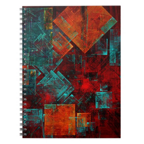 Abstract Modern Colourful Cool Artistic Pattern Notebook