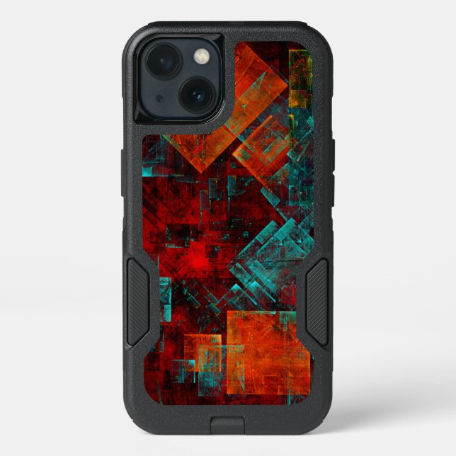 Abstract Modern Colourful Cool Artistic Pattern Otterbox iPhone Case (Back)