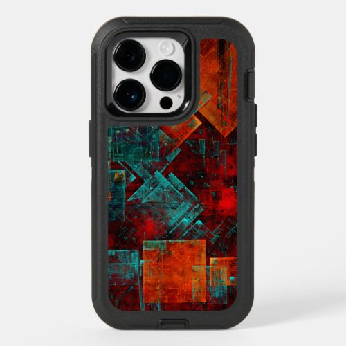 Abstract Modern Colourful Cool Artistic Pattern OtterBox iPhone 14 Pro Case