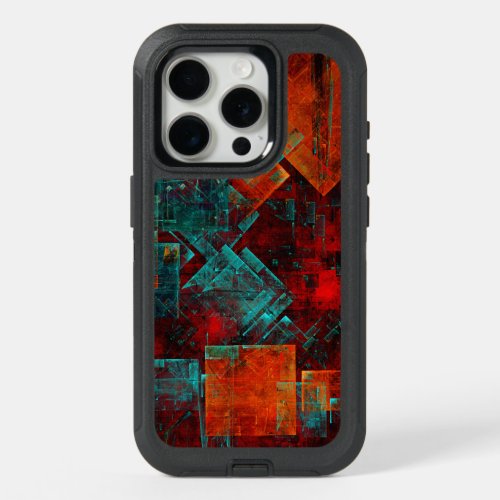 Abstract Modern Colourful Cool Artistic Pattern iPhone 15 Pro Case