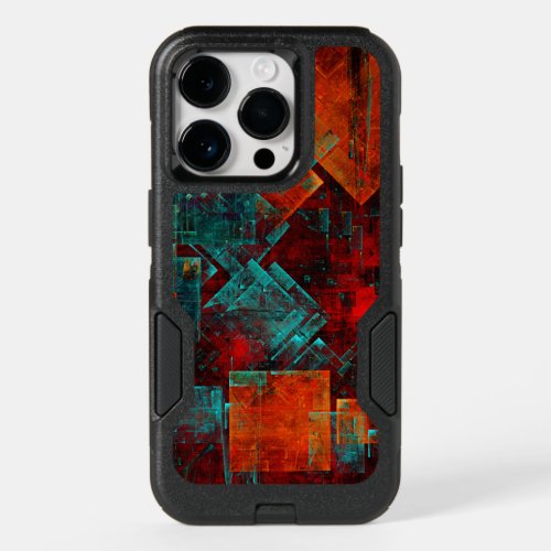Abstract Modern Colourful Cool Artistic Pattern OtterBox iPhone 14 Pro Case