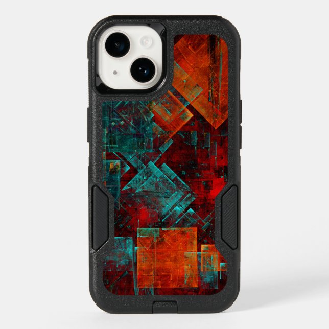 Abstract Modern Colourful Cool Artistic Pattern Otterbox iPhone Case (Back)