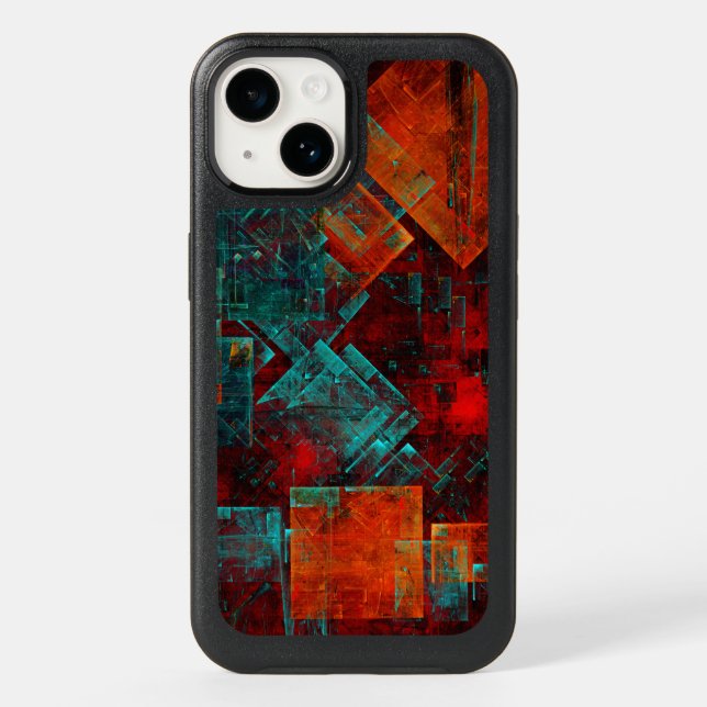 Abstract Modern Colourful Cool Artistic Pattern Otterbox iPhone Case (Back)