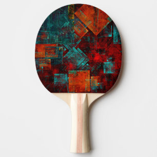 Abstract Modern Colourful Cool Artistic Pattern Ping Pong Paddle