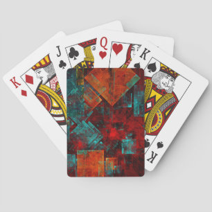 Abstract Modern Colourful Cool Artistic Pattern Poker Cards