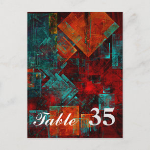 Abstract Modern Colourful Cool Artistic Pattern Postcard
