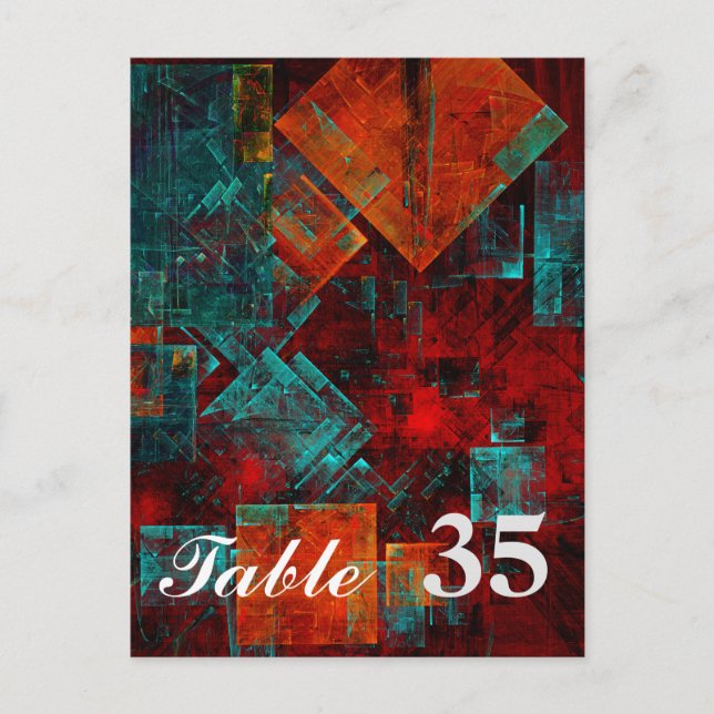 Abstract Modern Colourful Cool Artistic Pattern Postcard (Front)