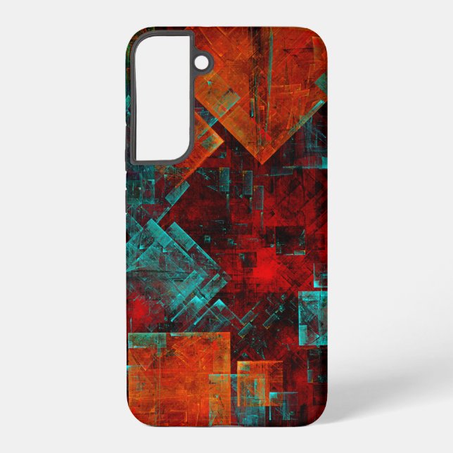 Abstract Modern Colourful Cool Artistic Pattern Samsung Galaxy Case (Back)
