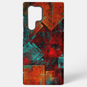 Abstract Modern Colourful Cool Artistic Pattern Samsung Galaxy S22 Ultra Case