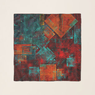 Abstract Modern Colourful Cool Artistic Pattern Scarf