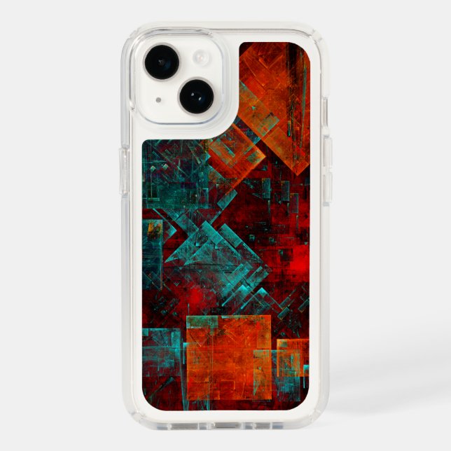 Abstract Modern Colourful Cool Artistic Pattern Speck iPhone Case (Front)