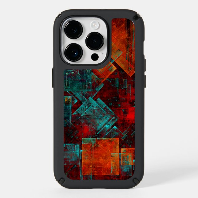 Abstract Modern Colourful Cool Artistic Pattern Speck iPhone Case (Front)