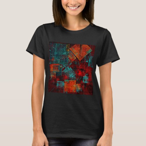 Abstract Modern Colourful Cool Artistic Pattern T_Shirt