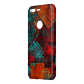 Abstract Modern Colourful Cool Artistic Pattern Uncommon Google Pixel Case (Back/Left)