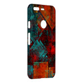 Abstract Modern Colourful Cool Artistic Pattern Uncommon Google Pixel Case (Back/Right)
