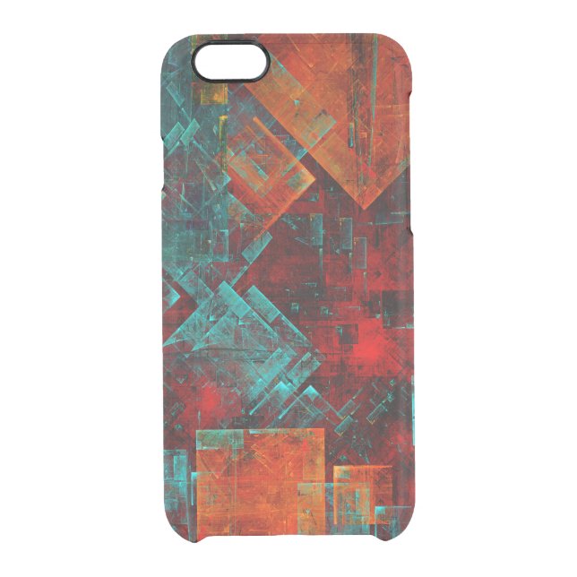 Abstract Modern Colourful Cool Artistic Pattern Uncommon iPhone Case (Back)