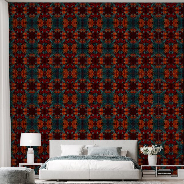 Abstract Modern Colourful Cool Artistic Pattern Wallpaper (Bedroom)