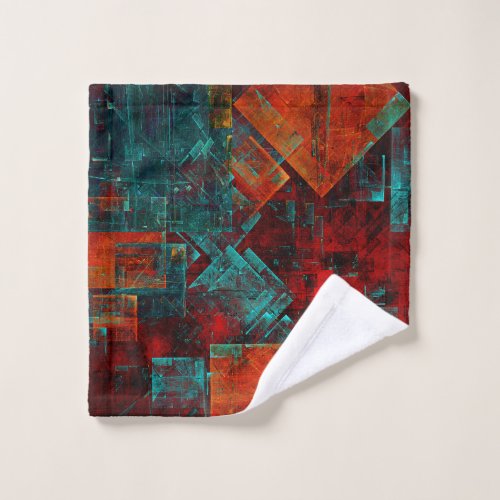 Abstract Modern Colourful Cool Artistic Pattern Wash Cloth