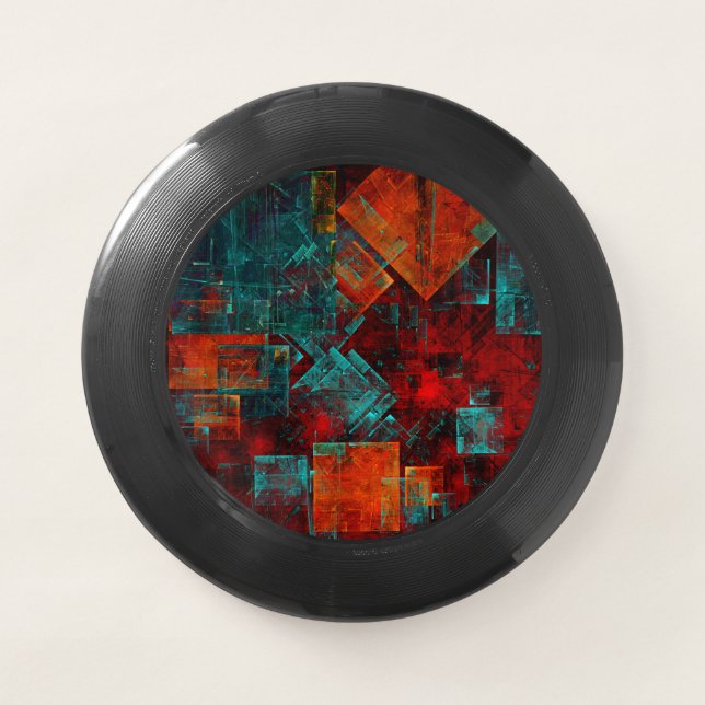 Abstract Modern Colourful Cool Artistic Pattern Wham-O Frisbee (Front)